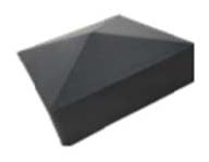 Composite Fencing Post Cap 70x70mm Black