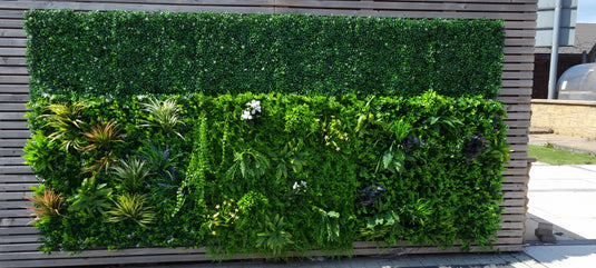 EASYFIT LUXURY ARTIFICIAL LIVING WALL PANEL - 1 x 1m - RAINFOREST