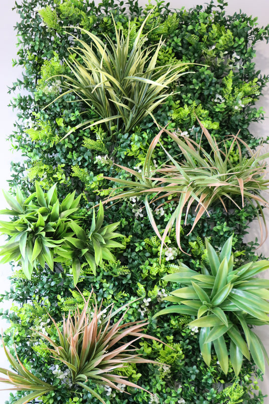 EASYFIT LUXURY ARTIFICIAL LIVING WALL PANEL - 1 x 1m - RAINFOREST