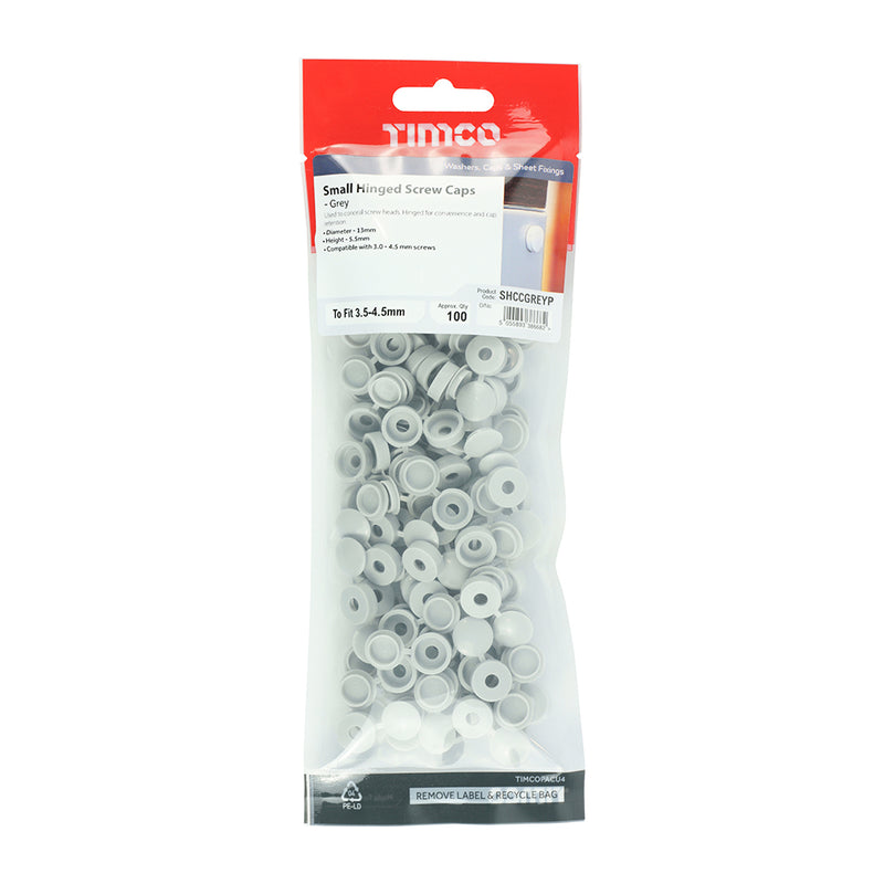 Load image into Gallery viewer, Easyfit DECKING TIMCO HINGED SCREW CAP GREY (50/PK) SHCCGREYP
